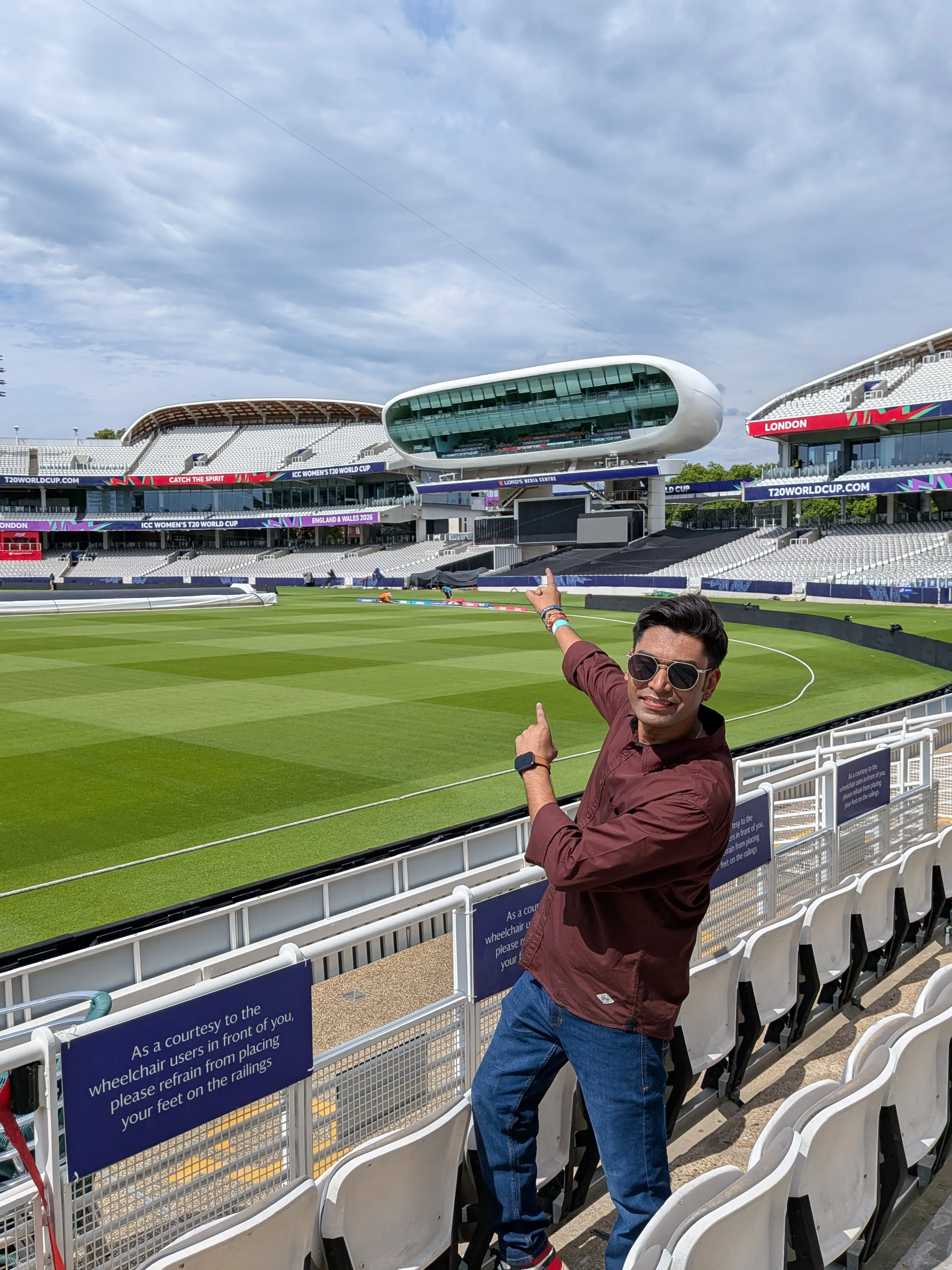 Photos of winners of Google Pixel Ticket to Lord's
