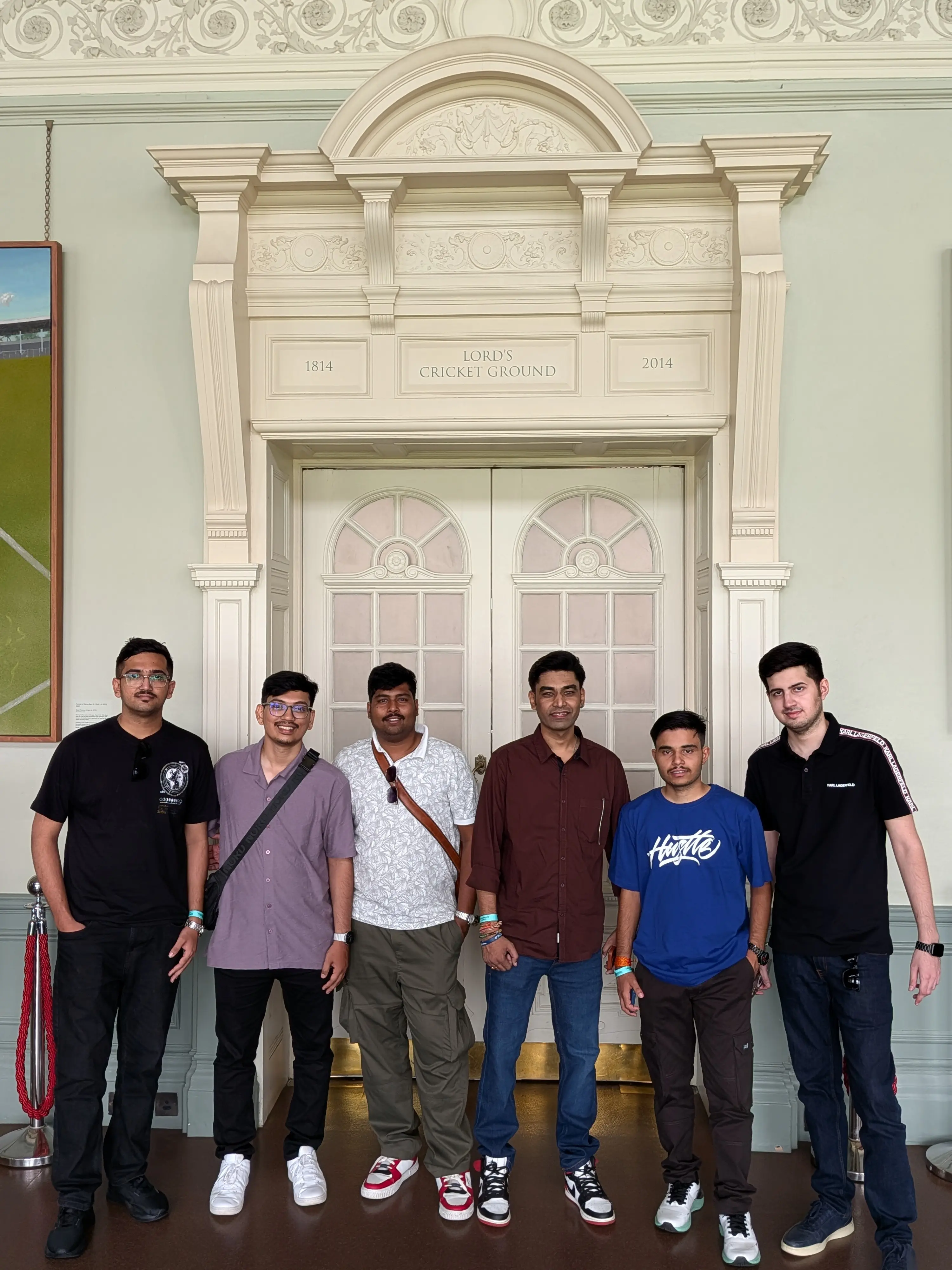 Photos of winners of Google Pixel Ticket to Lord's